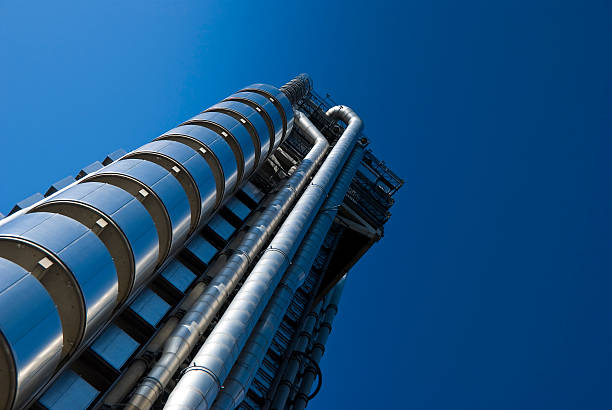 Architectural abstract, Lloyds building stock photo