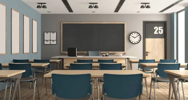 Photo of Empty modern classroom