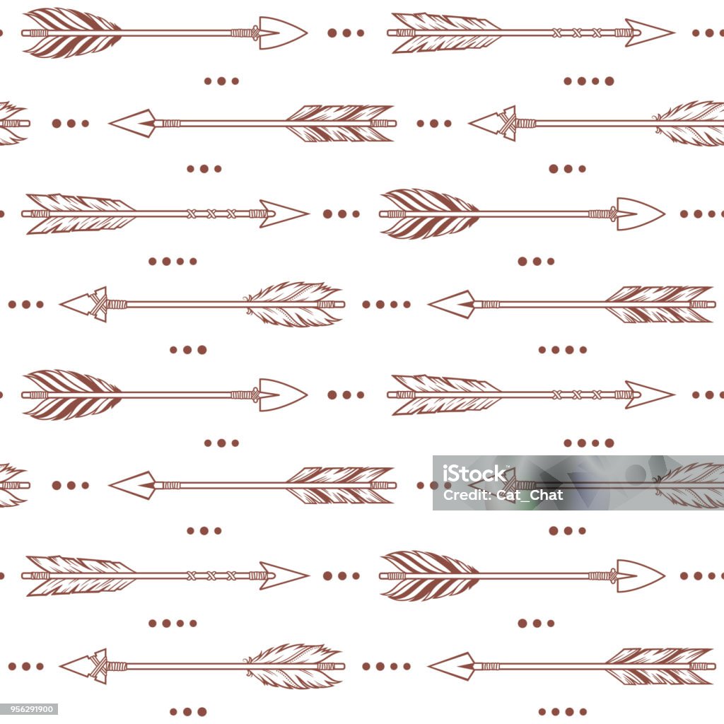 Pattern Examples Arrows Arrows Seamless Pattern Background Stock Illustration - Download Image ...