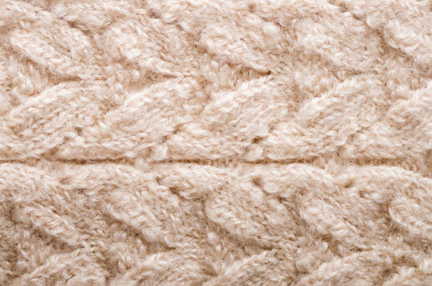 istock Knitted texture. Pattern fabric made of wool. Background, copy space 956302118