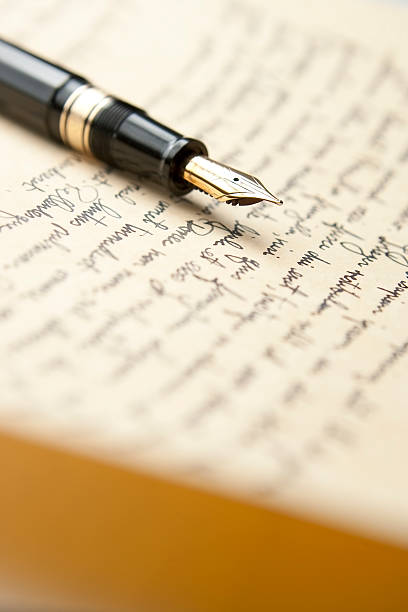 istock Gold Pen with Letter and Writing 95630263