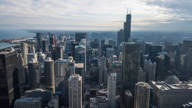 istock Aerial View - Downtwon Chicago 956307100