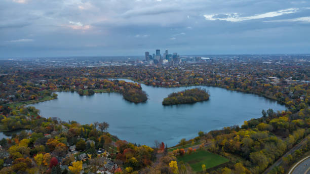 istock Minneapolis from Lake Bde Maka Ska - Aerial 956307990