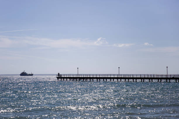 istock Pier on Mediterranean sea at Limassol 956311238