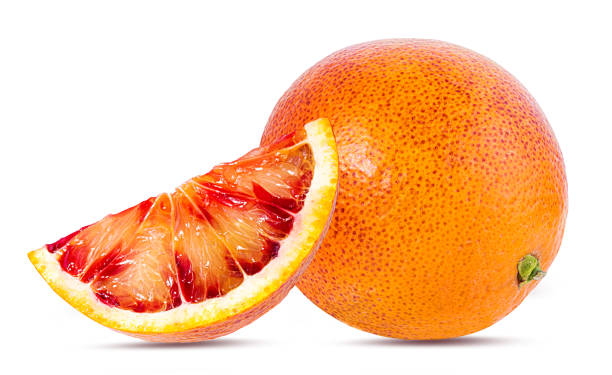 istock Ripe orange isolated on white 956312900