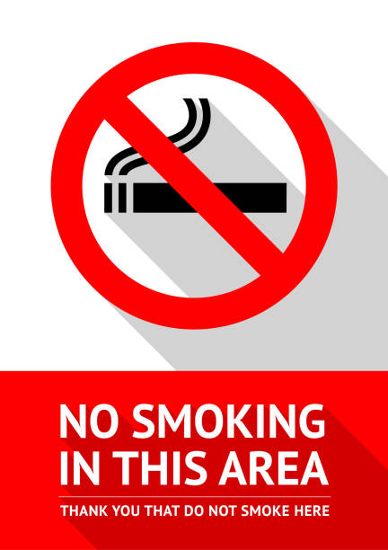 No smoking area No smoking area new poster, vector illustration for print nonsmoker stock illustrations