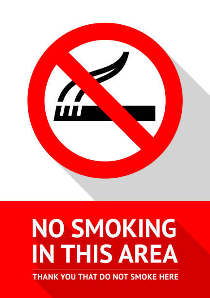 No smoking area No smoking area new poster, vector illustration for print nonsmoker stock illustrations
