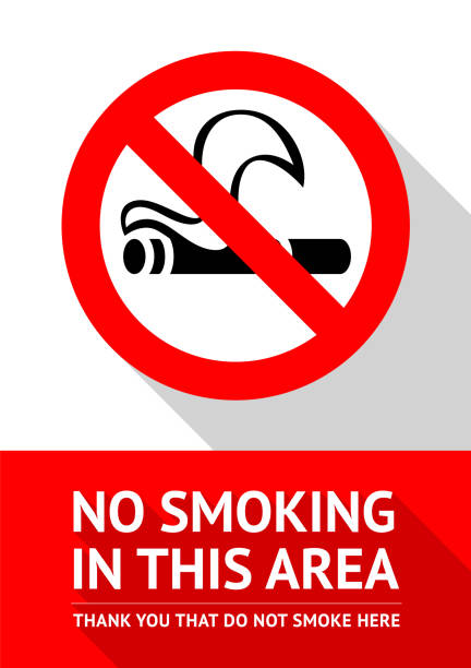 No smoking area No smoking area new poster, vector illustration for print nonsmoker stock illustrations