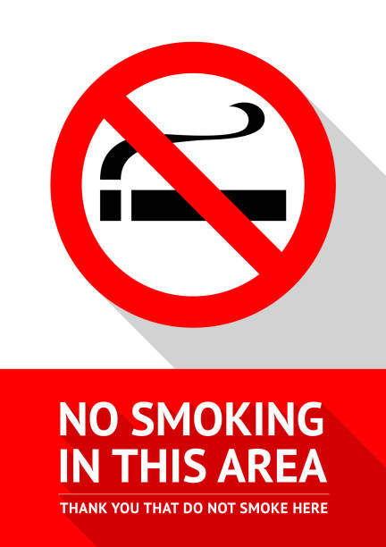 No smoking area No smoking area new poster, vector illustration for print nonsmoker stock illustrations