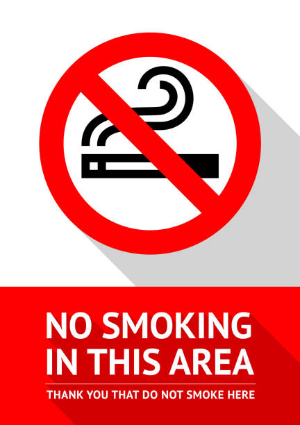 No smoking area No smoking area new poster, vector illustration for print nonsmoker stock illustrations