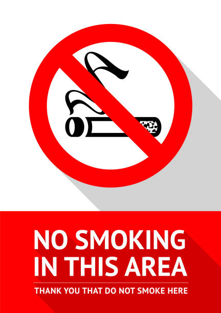 No smoking area No smoking area new poster, vector illustration for print nonsmoker stock illustrations