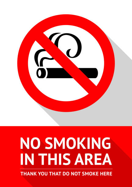 No smoking area No smoking area new poster, vector illustration for print nonsmoker stock illustrations