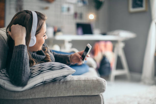 istock Having fun listening to music 956318174