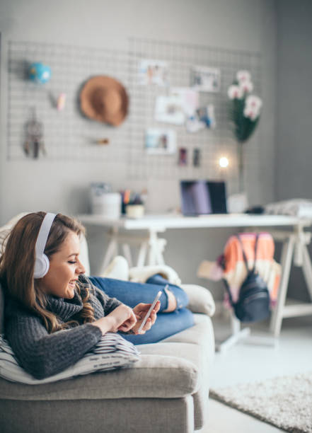 istock Having fun listening to music 956318380