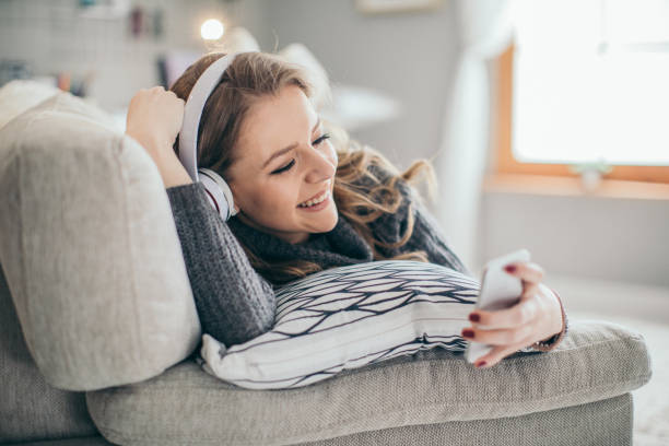 istock Having fun listening to music 956318382