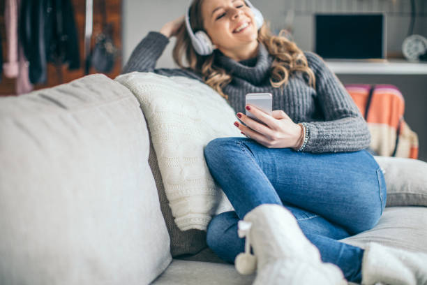 istock Having fun listening to music 956318568