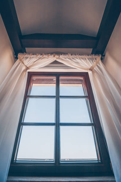 istock Closed skylight in the hotel room 956322354
