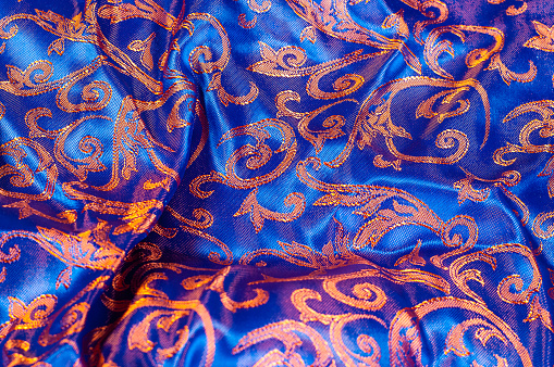 Silk Pattern Color Texture Background Pattern Silk Fabric Is A Dark Brown Color Royal ...