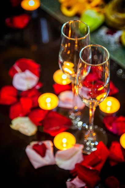 istock Hotel room for a honeymoon, close up 956325138
