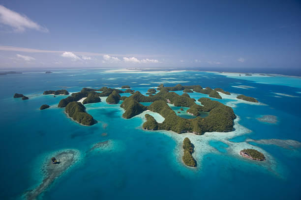 palau de los setenta islas - islas-rocosas fotografías e imágenes de stock