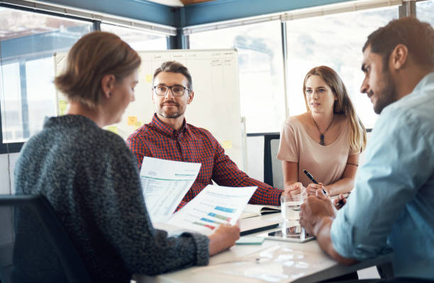 istock Coming up with ideas that work best in their business 956330560