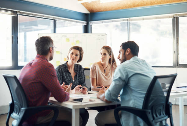 istock Discussing ideas that will change the face of business 956330626