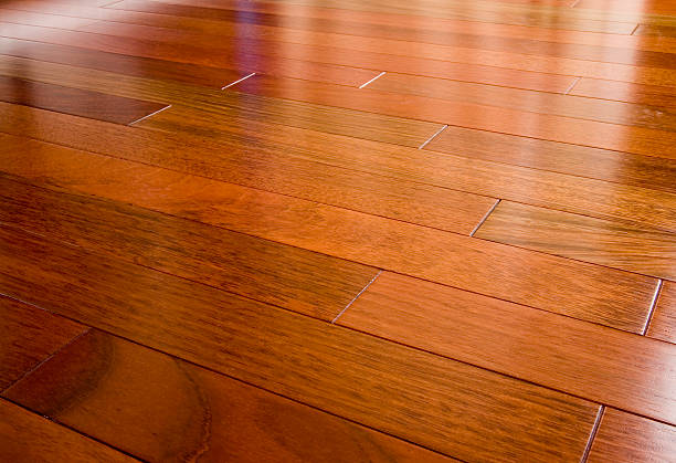 istock Brazilian cherry hardwood floor 95633374