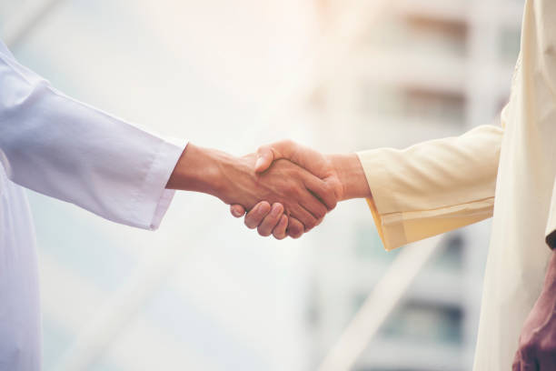 istock Businessman shaking hands. Teamwork Shake Hands Partnership Concept. success concept. 956341530