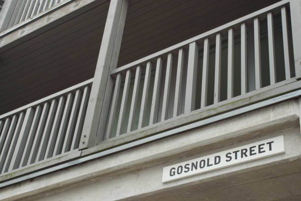 istock Arc rooftops and Gosnold Street sign 956345426
