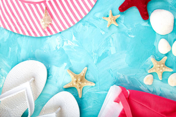istock Set of Woman's things accessories summer season. 956346828