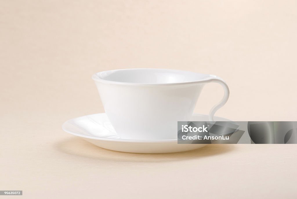 Cerâmica xícara de café ou chá - Foto de stock de Branco royalty-free
