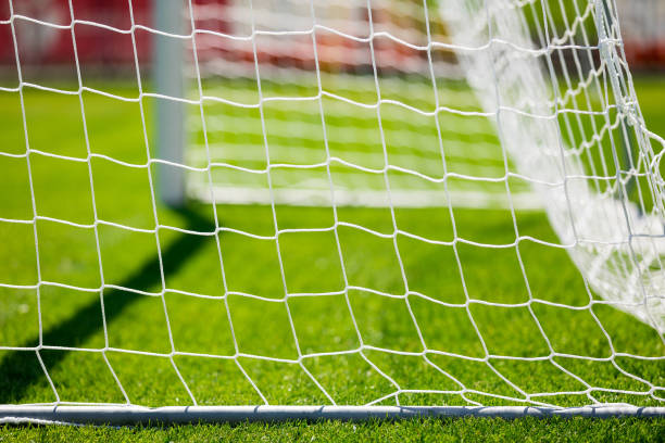 istock Net of a soccer goal 956352648