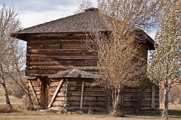 istock Blockhouse at Fort Logan, Montana 95635393