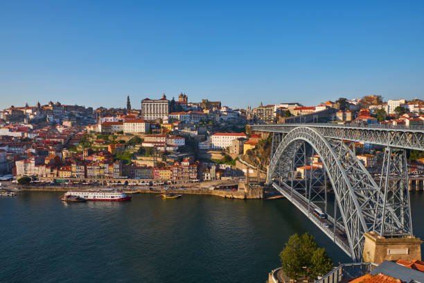 istock Bridge across Douro River, Old Porto, 956356396