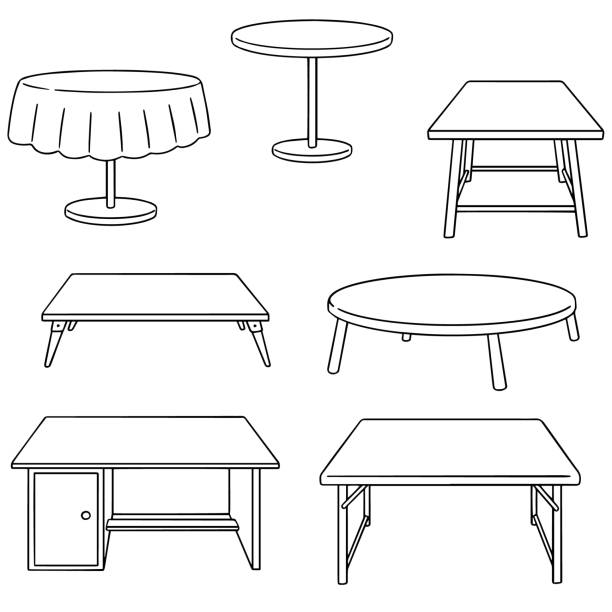 ilustrações, clipart, desenhos animados e ícones de mesa de escritório - art deco