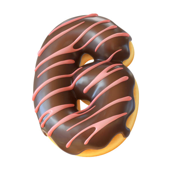 istock Glazed donut font 3d rendering letter G 956363906