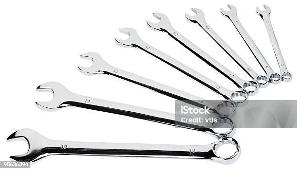 Steel Wrenches Stock Photo - Download Image Now - Color Image, Cut Out, Equipment