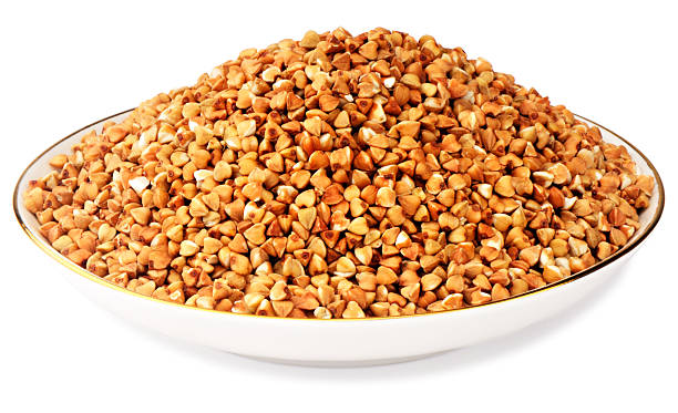 istock Buckwheat in porcelain plate 95636461