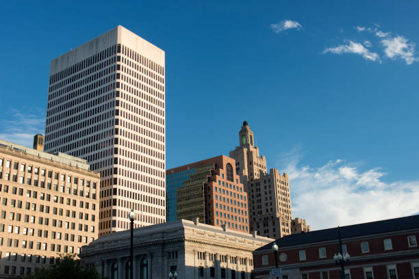 istock Downtown Providence skyline at sunset 956368800
