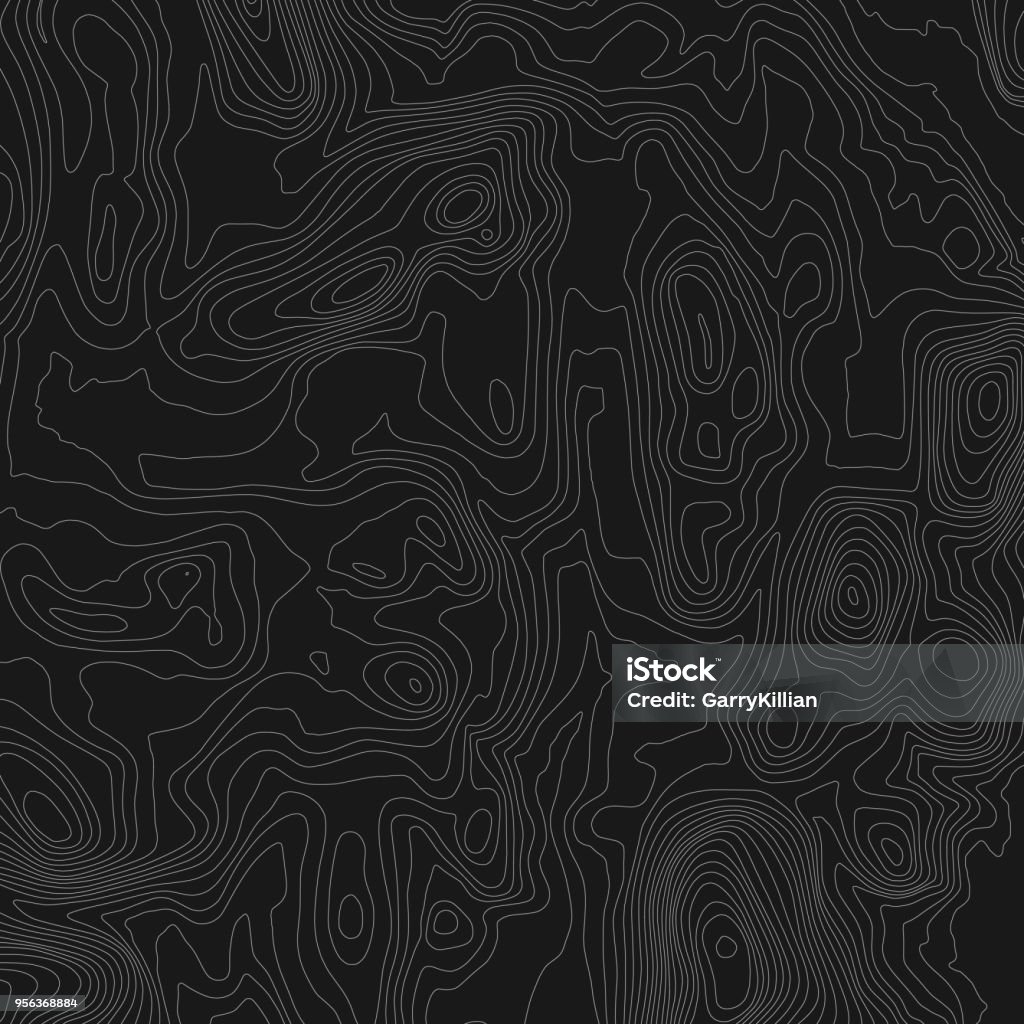 Vector Abstract Earth Relief Map Generated Conceptual Elevation Map ...