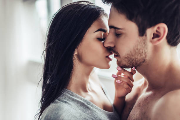 istock Love couple at home 956369422