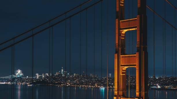 firework happy new year 2018 @ San Francisco stock photo