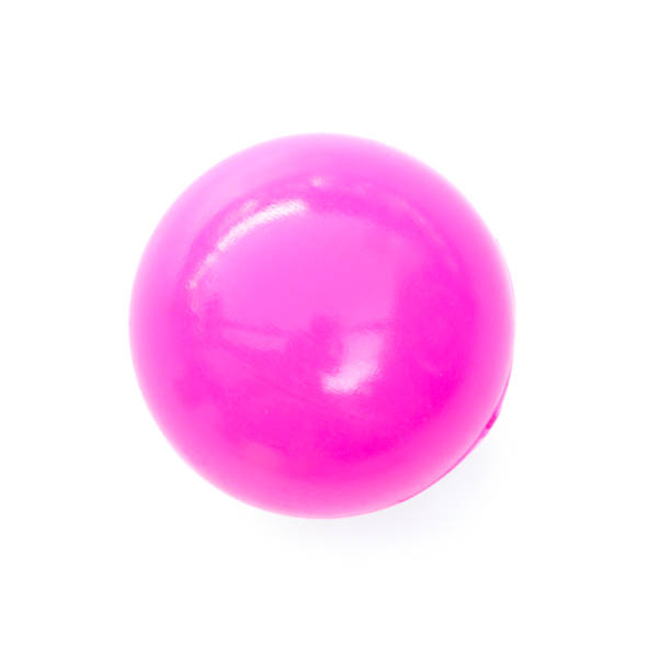 pink ball isolated on white background.