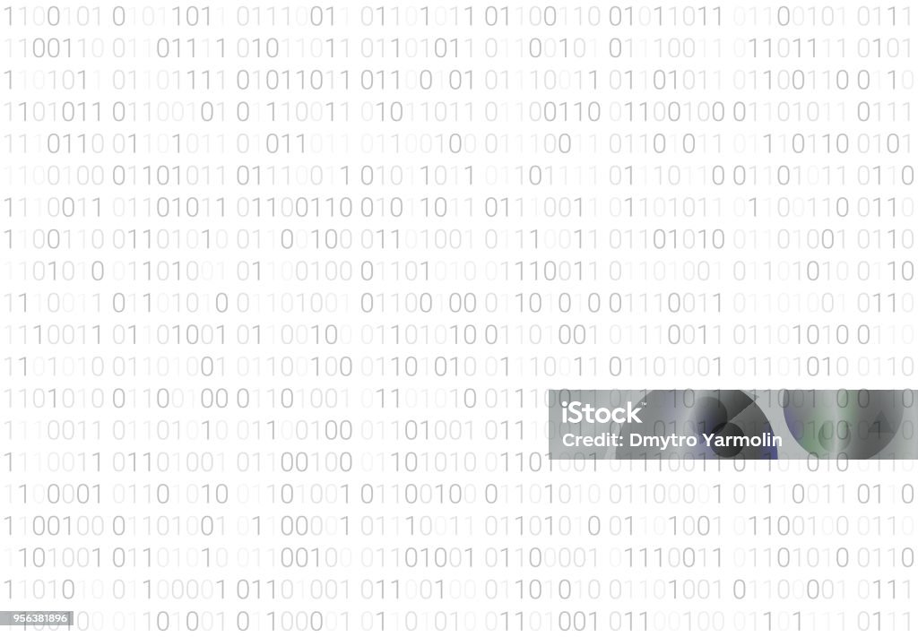 Binary Code Pattern Seamless Digital Technology Background Abstract ...