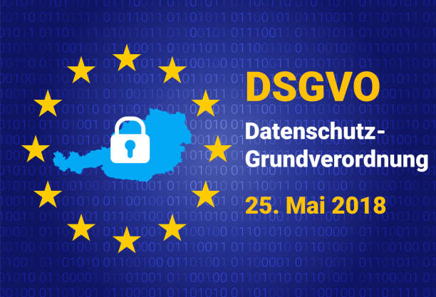 istock dsgvo - german Datenschutz-Grundverordnung. gdpr - General Data Protection Regulation. vector illustration 956382082