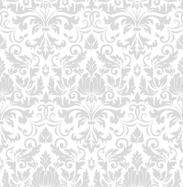 Vector damask seamless pattern element. Classical luxury old fashioned damask ornament, royal victorian seamless texture for wallpapers, textile, wrapping. Exquisite floral baroque template. Vector damask seamless pattern element. Classical luxury old fashioned damask ornament, royal victorian seamless texture for wallpapers, textile, wrapping. Exquisite floral baroque template. luxury patterns stock illustrations
