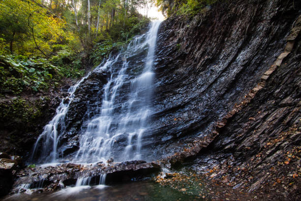 istock Waterfall Huk in the Carpathian mountains 956396502