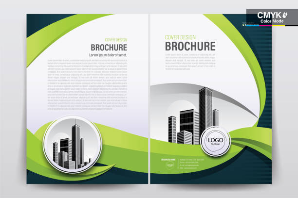 Brochure Flyer Template Layout Background Design. booklet, leaflet, corporate business annual report layout with white  and green curve background template a4 size - Vector illustration. Brochure Flyer Template Layout Background Design. booklet, leaflet, corporate business annual report layout with white and green curve background template a4 size - Vector illustration. flyer template stock illustrations