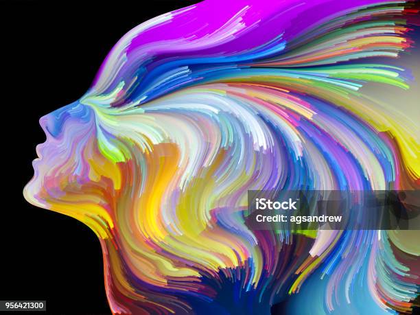 Vision Of Inner Palette Stock Illustration - Download Image Now - Abstract, Art, Artist's Canvas