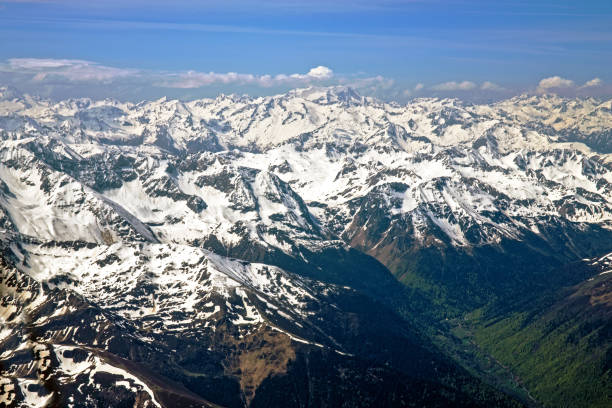 istock Pic du Midi and Pyrenees seen from plane 956421540